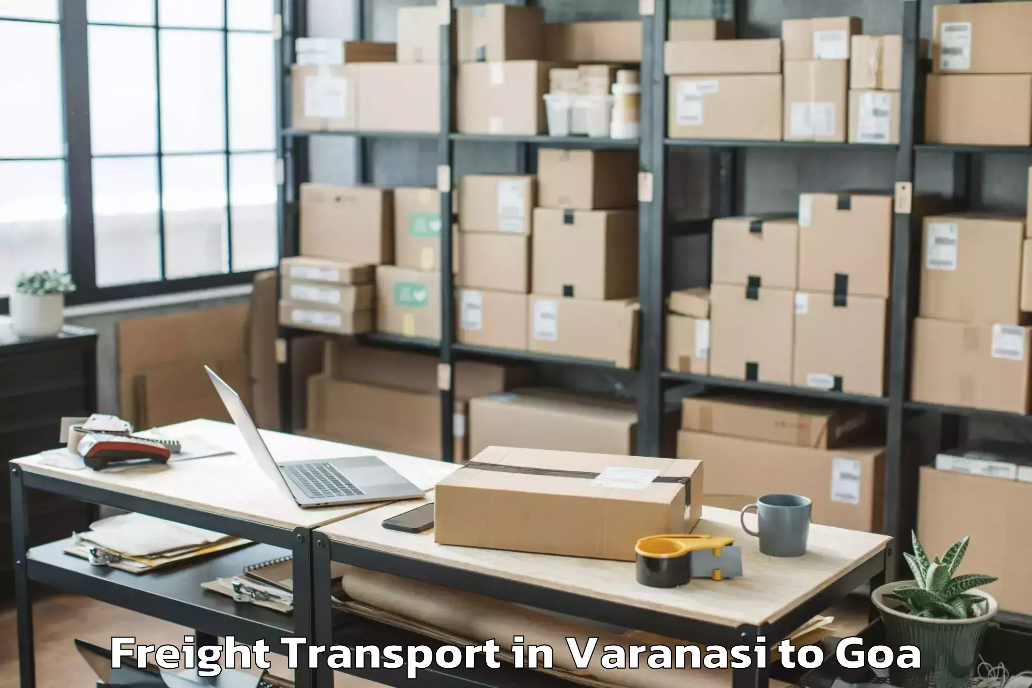 Varanasi to Sanquelim Freight Transport Booking